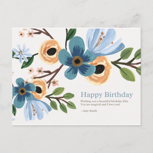 Carte Postale Joyeux anniversaire (Devant)