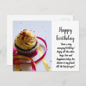 Carte Postale Joyeux anniversaire (Devant / Derrière)