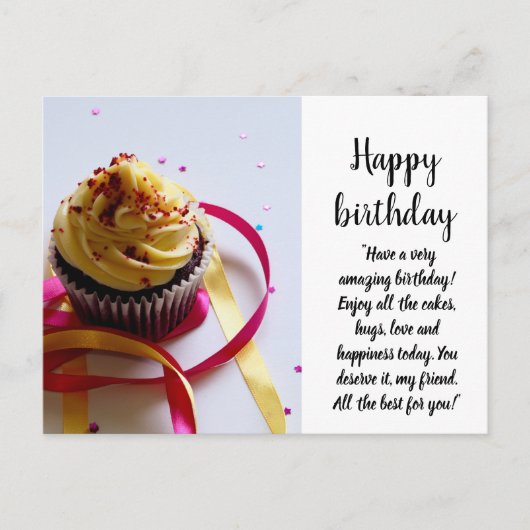 Carte Postale Joyeux anniversaire (Devant)