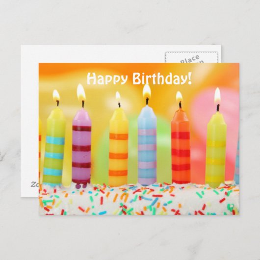 Carte Postale Joyeux anniversaire (Devant / Derrière)