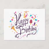 Carte Postale Joyeux anniversaire (Devant)