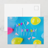 Carte Postale Joyeux Anniversaire (Devant / Derrière)