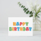 Carte Postale Joyeux Anniversaire  (Debout devant)