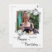 Carte postale Joyeux Anniversaire (Devant / Derrière)