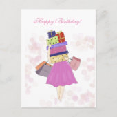 Carte Postale Joyeux anniversaire,  (Devant)