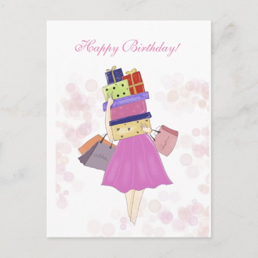 Carte Postale Joyeux anniversaire, (Devant)