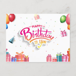 Carte Postale Joyeux anniversaire