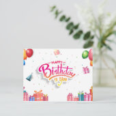 Carte Postale Joyeux anniversaire (Debout devant)