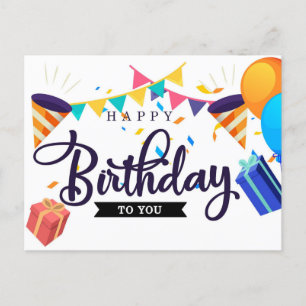 Carte Postale Joyeux Anniversaire