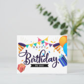 Carte Postale Joyeux Anniversaire (Debout devant)