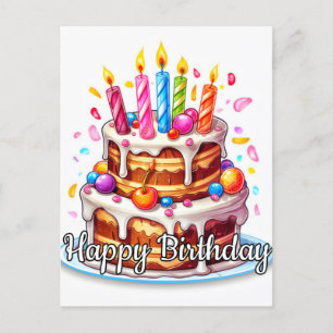 Carte Postale Joyeux anniversaire