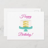 Carte Postale Joyeux anniversaire (Devant / Derrière)