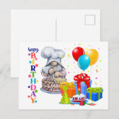 Carte Postale Joyeux Anniversaire (Devant / Derrière)