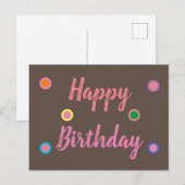 Carte Postale Joyeux Anniversaire (Devant / Derrière)