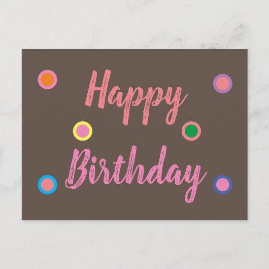 Carte Postale Joyeux Anniversaire (Devant)