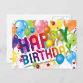 Carte Postale Joyeux anniversaire