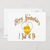 Carte Postale Joyeux anniversaire (Devant / Derrière)