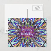 Carte Postale Joyeux anniversaire (Devant / Derrière)