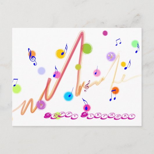 Carte Postale Joyeux anniversaire (Devant)