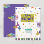 Carte Postale Joyeux anniversaire (Devant / Derrière)