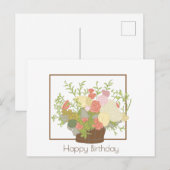 Carte Postale Joyeux anniversaire (Devant / Derrière)