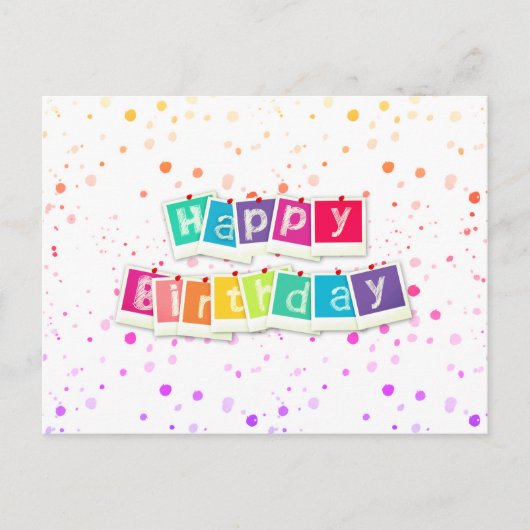 Carte Postale Joyeux anniversaire (Devant)