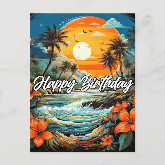 Carte Postale Joyeux Anniversaire (Devant)