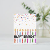 CARTE POSTALE JOYEUX ANNIVERSAIRE (Debout devant)