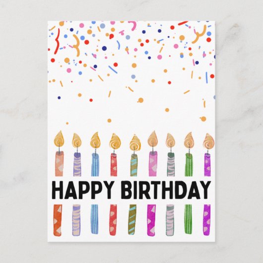 CARTE POSTALE JOYEUX ANNIVERSAIRE (Devant)
