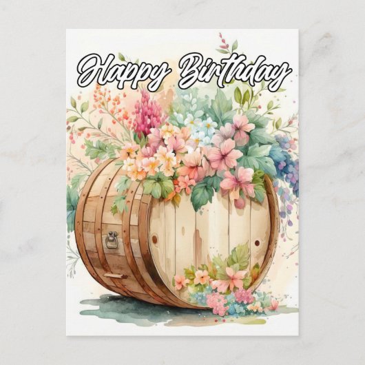 Carte Postale Joyeux Anniversaire (Devant)