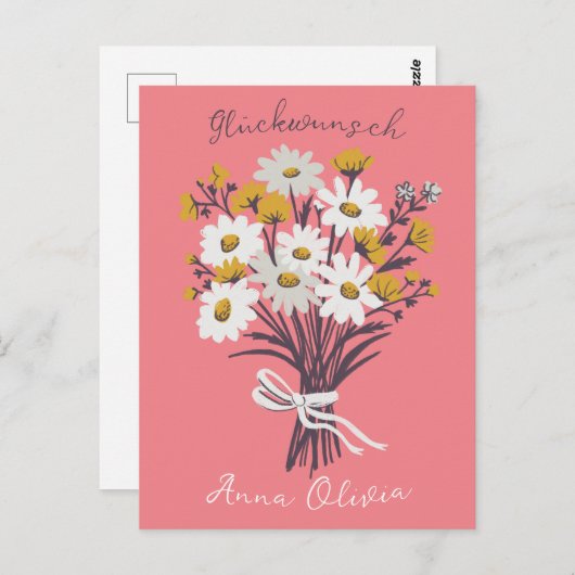 Carte Postale Joyeux anniversaire (Devant / Derrière)