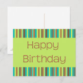 Carte Postale Joyeux anniversaire (Devant / Derrière)