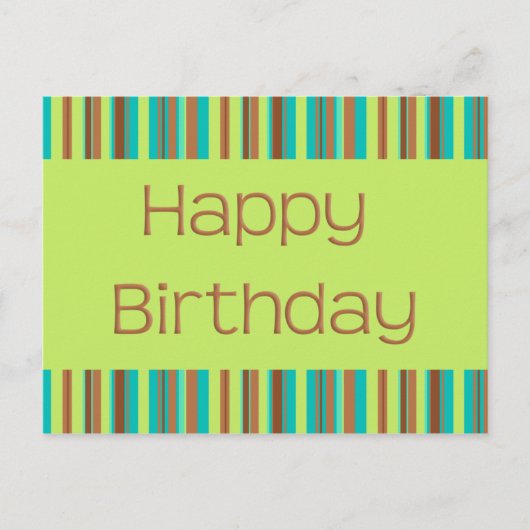 Carte Postale Joyeux anniversaire (Devant)