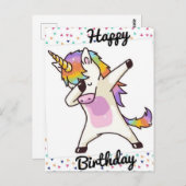 Carte Postale Joyeux anniversaire (Devant / Derrière)