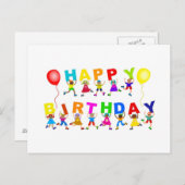 Carte Postale Joyeux anniversaire (Devant / Derrière)