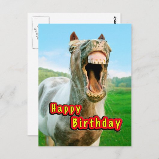 Carte Postale Joyeux anniversaire (Devant / Derrière)