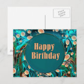 Carte Postale Joyeux anniversaire (Devant / Derrière)