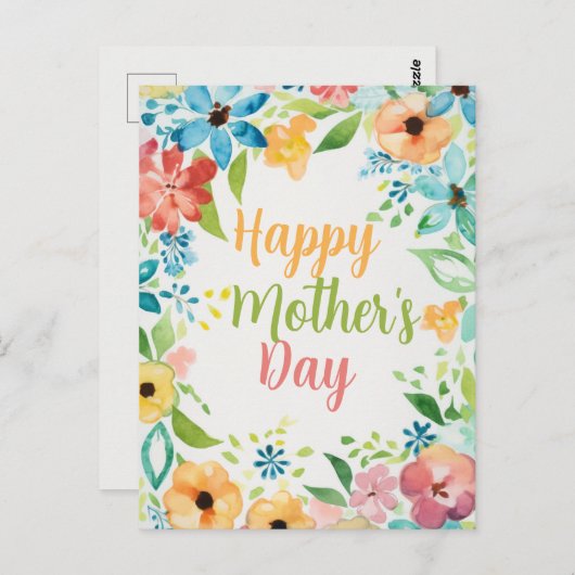 Carte Postale Joyeux Anniversaire (Devant / Derrière)