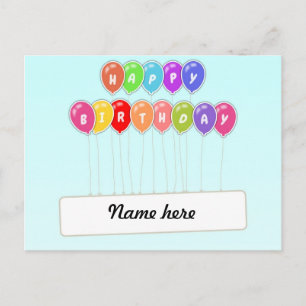 Carte Postale Joyeux Anniversaire