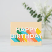 CARTE POSTALE JOYEUX ANNIVERSAIRE (Debout devant)
