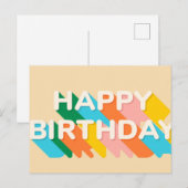 CARTE POSTALE JOYEUX ANNIVERSAIRE (Devant / Derrière)