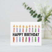 CARTE POSTALE JOYEUX ANNIVERSAIRE (Debout devant)