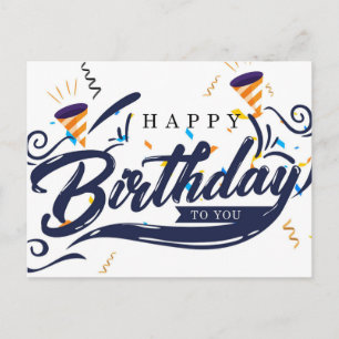 Carte Postale Joyeux Anniversaire