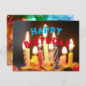 Carte Postale Joyeux Anniversaire (Devant / Derrière)