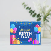 Carte Postale Joyeux Anniversaire (Debout devant)