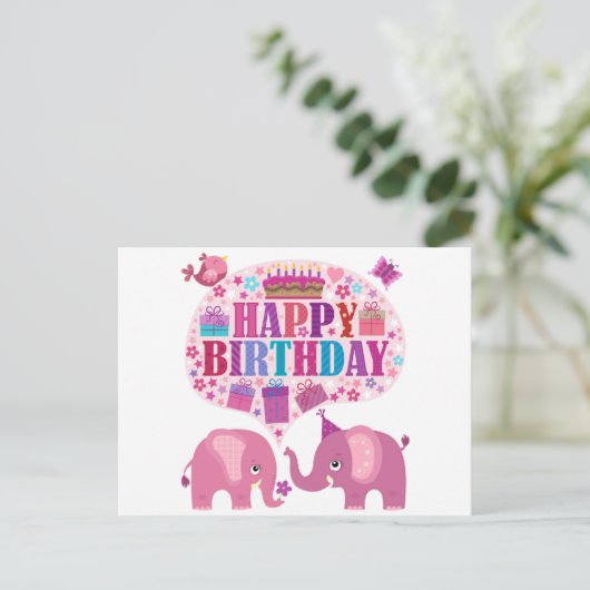 Carte Postale Joyeux anniversaire (Debout devant)