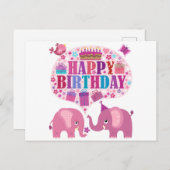 Carte Postale Joyeux anniversaire (Devant / Derrière)