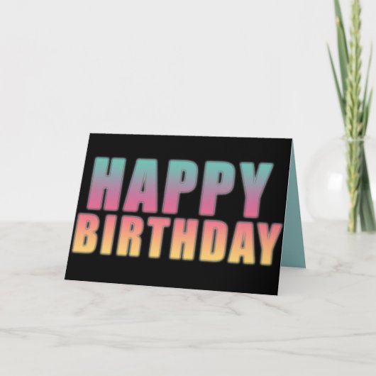 Carte postale Joyeux anniversaire (Devant)