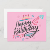 Carte Postale Joyeux Anniversaire (Devant / Derrière)