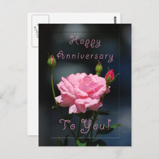 Carte Postale Joyeux anniversaire (Devant / Derrière)